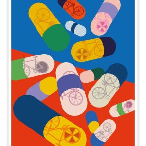 Fahrrad Poster „Bike Pills“