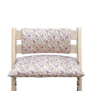 ABWASCHBAR Tripp Trapp Sitzkissen Junior Set Blumenwiese Rosa Blush Beige